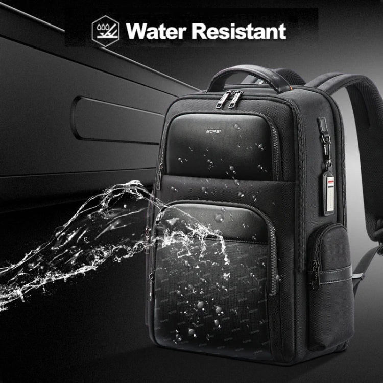 Bopai 61-91911 Large Capacity Business Waterproof Laptop Backpack With USB+Type-C Port(Black) - HoMEdemic™ 