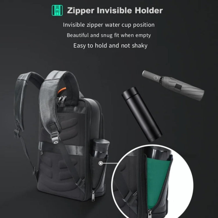 Bopai AL-61-122631B Large Capacity Cowhide Laptop Backpack With USB+Type-C Port(High-end Version) - HoMEdemic™ 