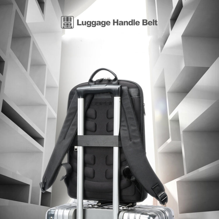 Bopai First-Layer Cowhide Business Commuter Waterproof And Lightweight Laptop Backpack, Color: Flagship - HoMEdemic™ 