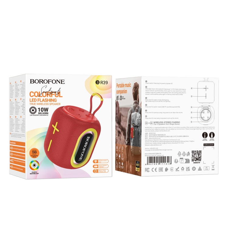 Borofone BR39 Portable Kaya Sports BT Speaker(Red) - HoMEdemic™ 
