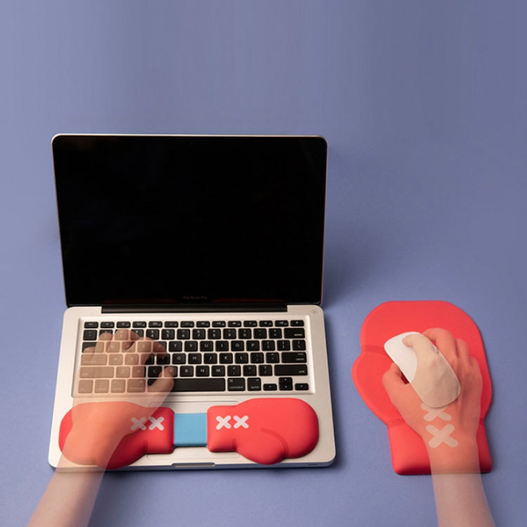 Boxing Gloves Office Silicone Keyboard Mouse Pad(Mouse Pad) - HoMEdemic™ 