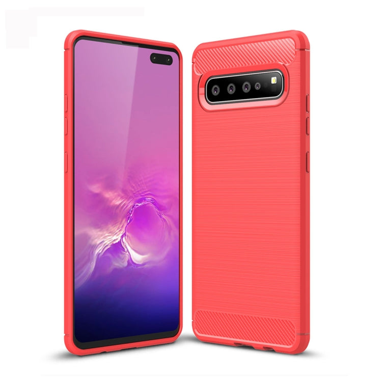 Brushed Texture Carbon Fiber TPU Case for Galaxy S10 5G, For Samsung Galaxy S10 5G, For Galaxy S10 5G - HoMEdemic™ 