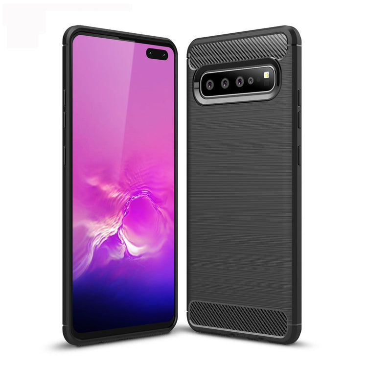 Brushed Texture Carbon Fiber TPU Case for Galaxy S10 5G, For Samsung Galaxy S10 5G, For Galaxy S10 5G - HoMEdemic™ 