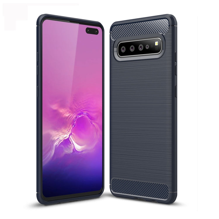Brushed Texture Carbon Fiber TPU Case for Galaxy S10 5G, For Samsung Galaxy S10 5G, For Galaxy S10 5G - HoMEdemic™ 