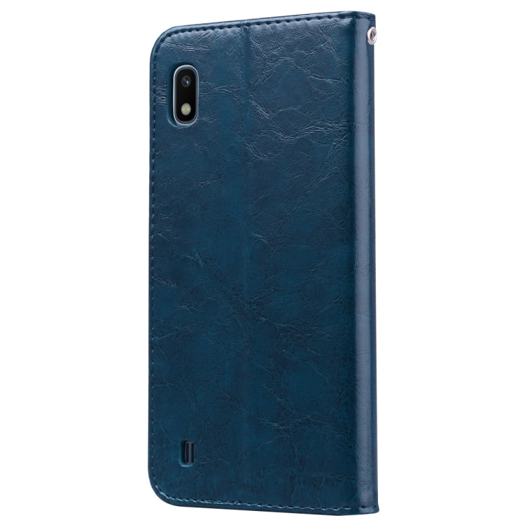 Business Style Oil Wax Texture Horizontal Flip Leather Case for Galaxy A10, with Holder & Card Slots & Wallet - HoMEdemic™ 