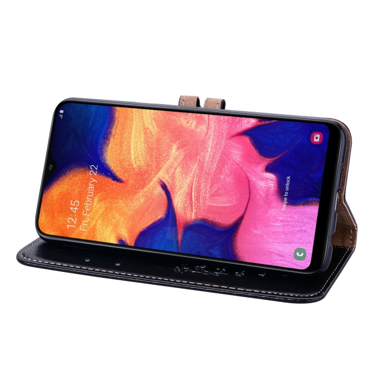 Business Style Oil Wax Texture Horizontal Flip Leather Case for Galaxy A10, with Holder & Card Slots & Wallet - HoMEdemic™ 