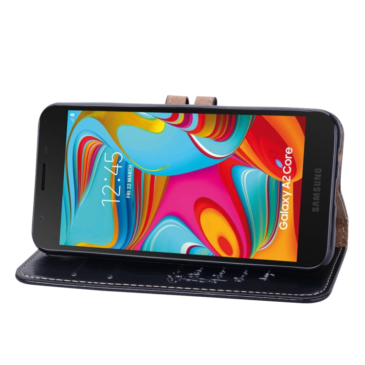 Business Style Oil Wax Texture Horizontal Flip Leather Case for Galaxy A2 Core, with Holder & Card Slots & Wallet - HoMEdemic™ 