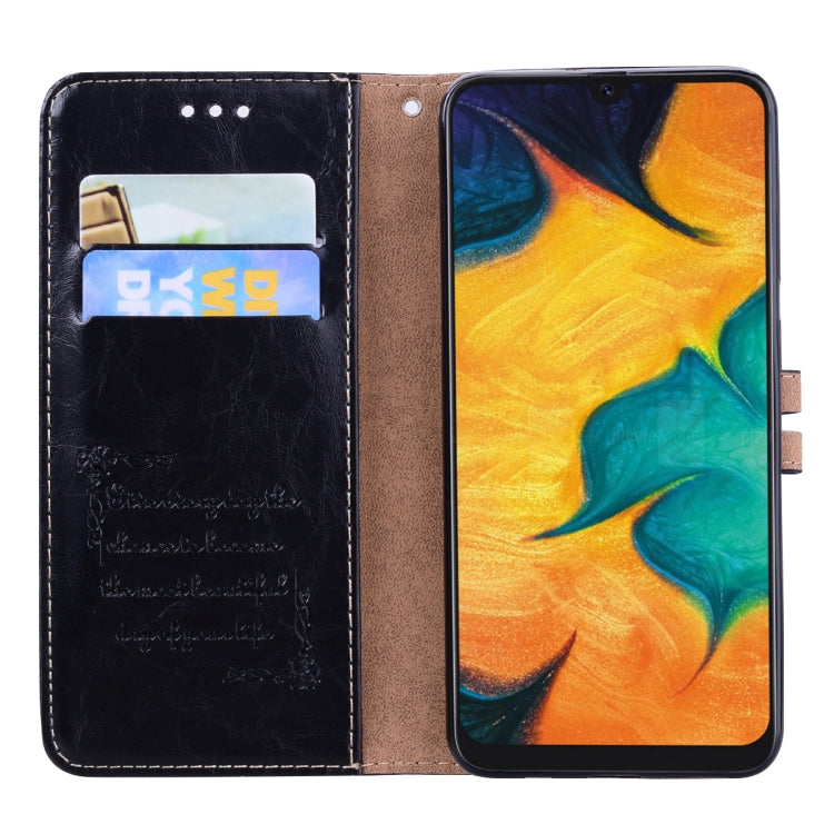 Business Style Oil Wax Texture Horizontal Flip Leather Case for Galaxy A30, with Holder & Card Slots & Wallet - HoMEdemic™ 