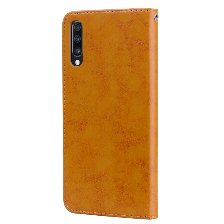 Business Style Oil Wax Texture Horizontal Flip Leather Case for Galaxy A70, with Holder & Card Slots & Wallet, For Galaxy A70 - HoMEdemic™