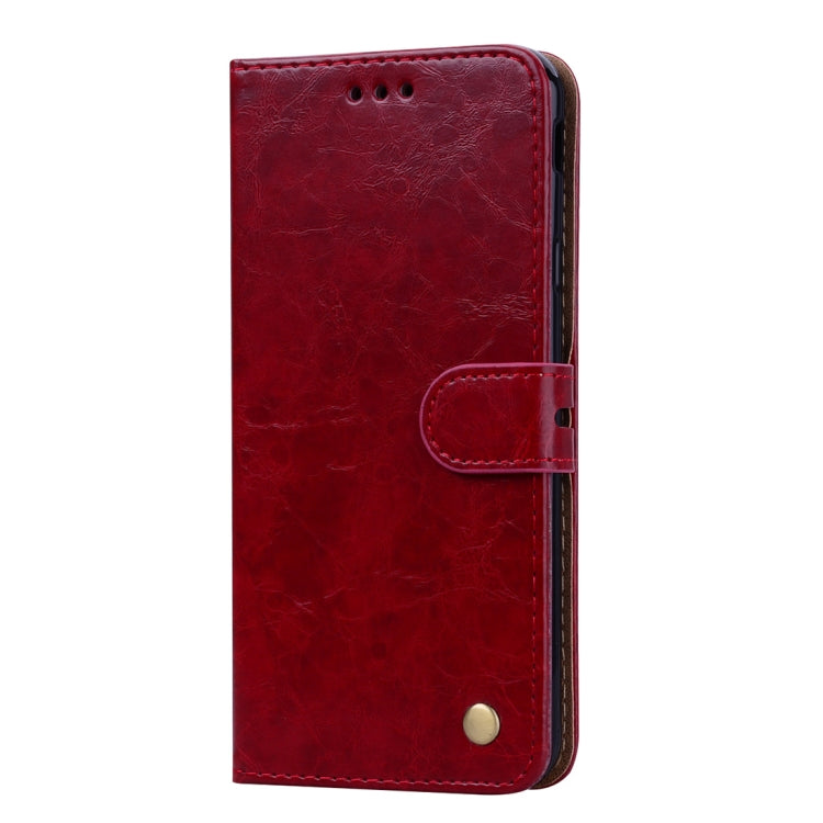 Business Style Oil Wax Texture Horizontal Flip Leather Case for Galaxy J4+, with Holder & Card Slots & Wallet - HoMEdemic™ 