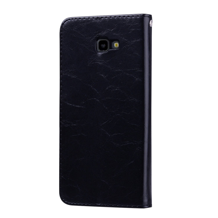 Business Style Oil Wax Texture Horizontal Flip Leather Case for Galaxy J4+, with Holder & Card Slots & Wallet - HoMEdemic™ 