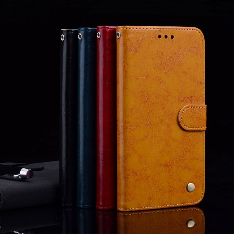 Business Style Oil Wax Texture Horizontal Flip Leather Case for Galaxy J4+, with Holder & Card Slots & Wallet - HoMEdemic™ 