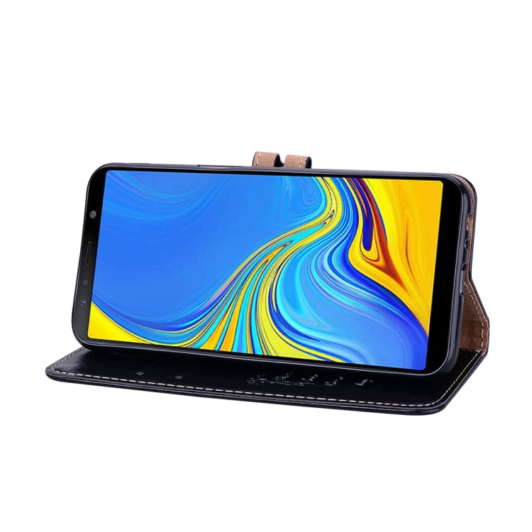 Business Style Oil Wax Texture Horizontal Flip Leather Case for Galaxy J6+, with Holder & Card Slots & Wallet, For Galaxy J6+ - HoMEdemic™ 