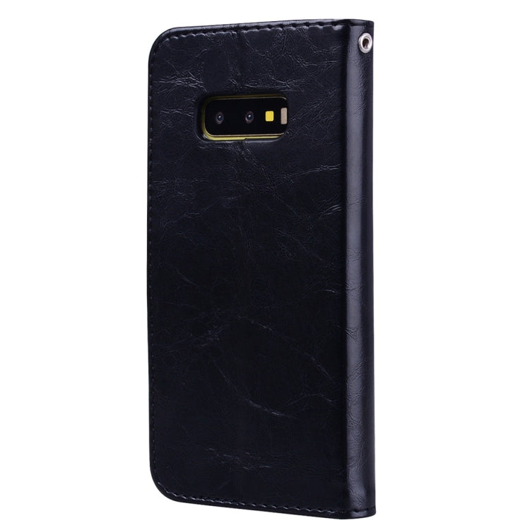 Business Style Oil Wax Texture Horizontal Flip Leather Case for Galaxy S10 E, with Holder & Card Slots & Wallet, For Galaxy S10 E - HoMEdemic™ 