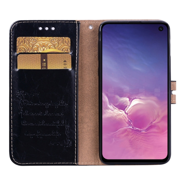 Business Style Oil Wax Texture Horizontal Flip Leather Case for Galaxy S10 E, with Holder & Card Slots & Wallet - HoMEdemic™ 