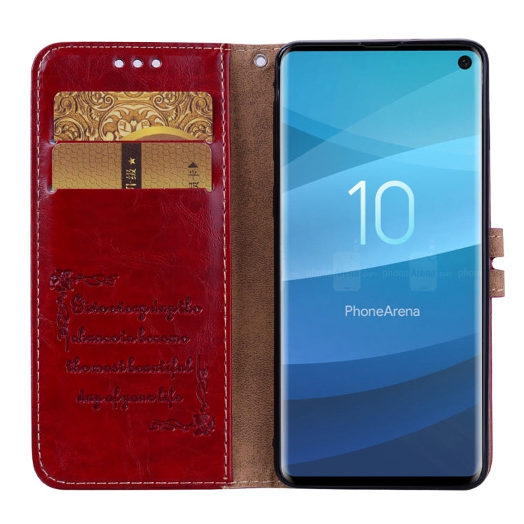 Business Style Oil Wax Texture Horizontal Flip Leather Case for Galaxy S10, with Holder & Card Slots & Wallet, For Galaxy S10 - HoMEdemic™ 