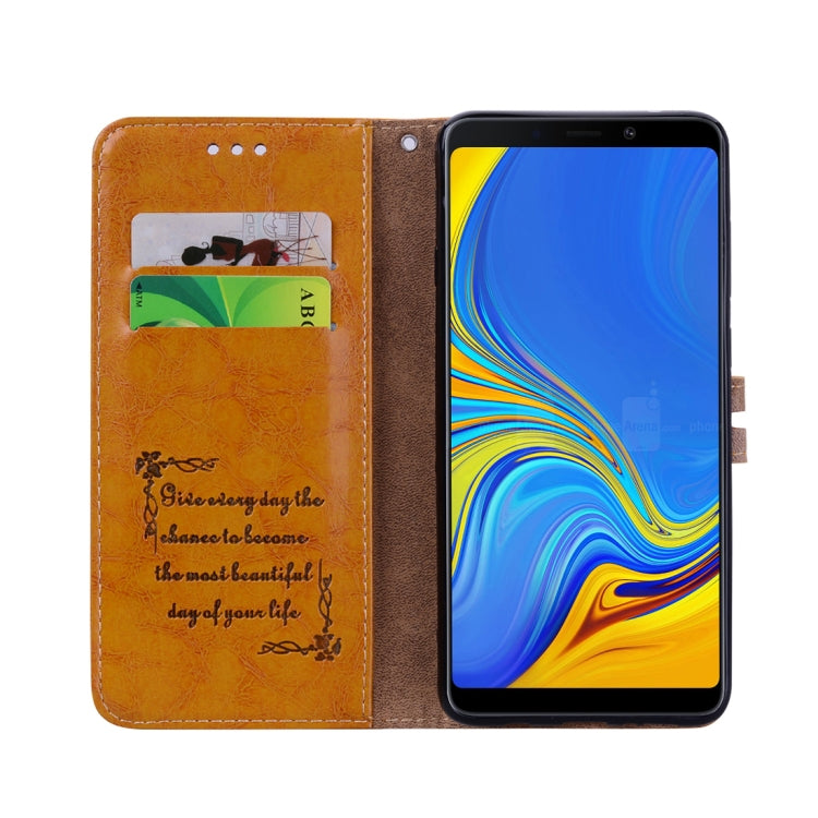 Business Style Oil Wax Texture Horizontal Flip Leather Case for Samsung Galaxy A9 (2018) / A9s, with Holder & Card Slots & Wallet c, For Galaxy A9 (2018) / A9s - HoMEdemic™