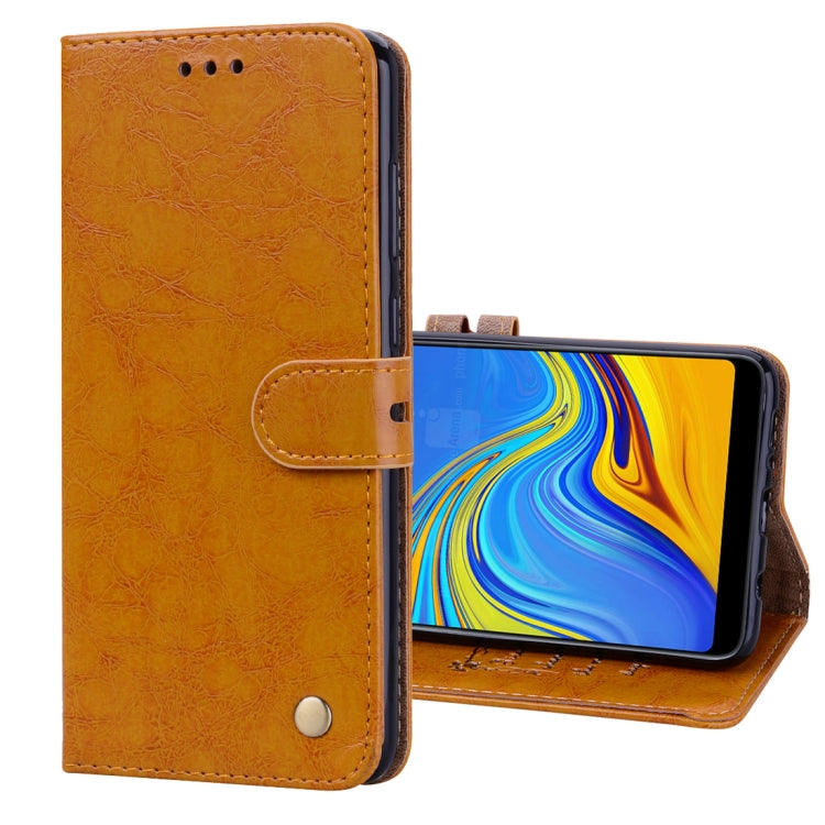 Business Style Oil Wax Texture Horizontal Flip Leather Case for Samsung Galaxy A9 (2018) / A9s, with Holder & Card Slots & Wallet c - HoMEdemic™ 
