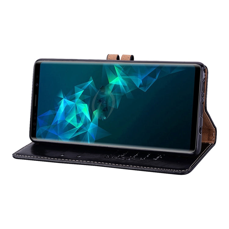 Business Style Oil Wax Texture Horizontal Flip Leather Case, with Holder & Card Slots & Wallet For Galaxy Note9 - HoMEdemic™ 