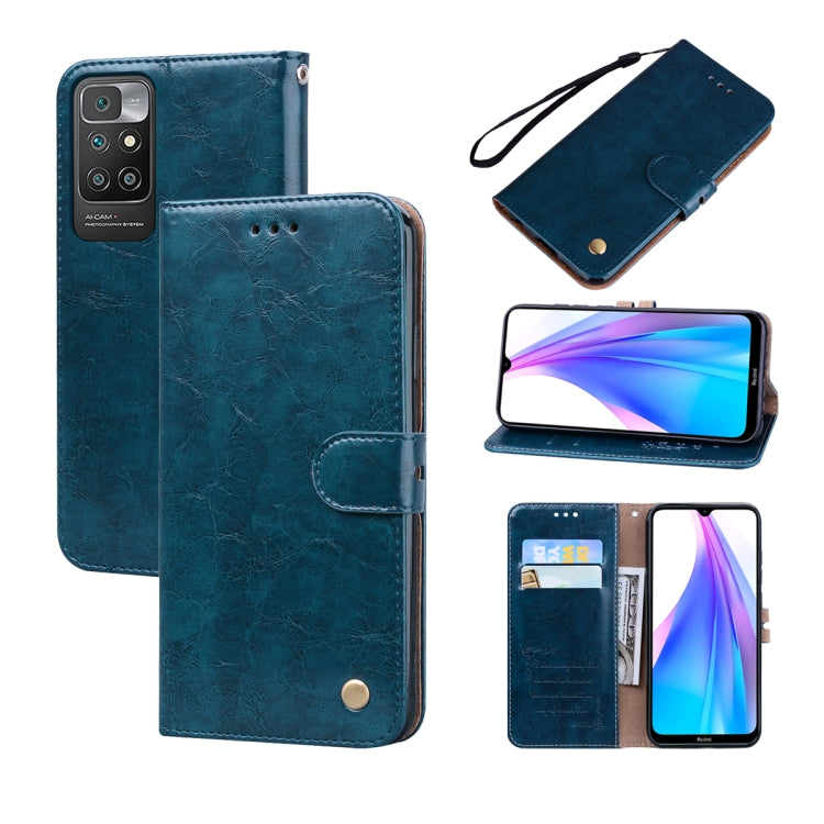 Business Style Oil Wax Texture Horizontal Flip Leather Case with Holder & Card Slots & Wallet, For iPhone 13, For iPhone 13 Pro, For iPhone 13 Pro Max, For Xiaomi Redmi 10 - HoMEdemic™ 