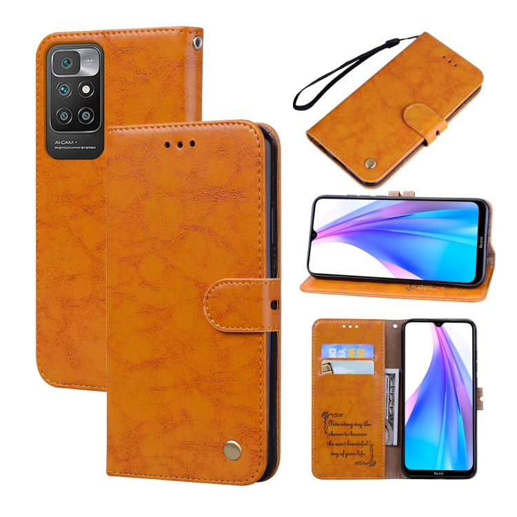 Business Style Oil Wax Texture Horizontal Flip Leather Case with Holder & Card Slots & Wallet, For iPhone 13, For iPhone 13 Pro, For iPhone 13 Pro Max, For Xiaomi Redmi 10 - HoMEdemic™ 