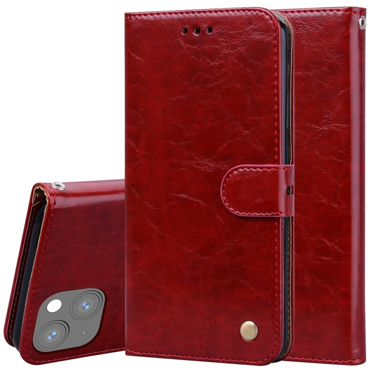 Business Style Oil Wax Texture Horizontal Flip Leather Case with Holder & Card Slots & Wallet - HoMEdemic™ 