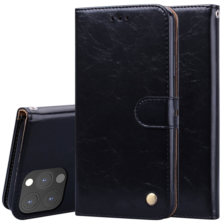 Business Style Oil Wax Texture Horizontal Flip Leather Case with Holder & Card Slots & Wallet - HoMEdemic™ 