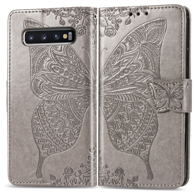 Butterfly Love Flowers Embossing Horizontal Flip Leather Case for Galaxy S10, with Holder & Card Slots & Wallet & Lanyard, For Galaxy S10 - HoMEdemic™ 
