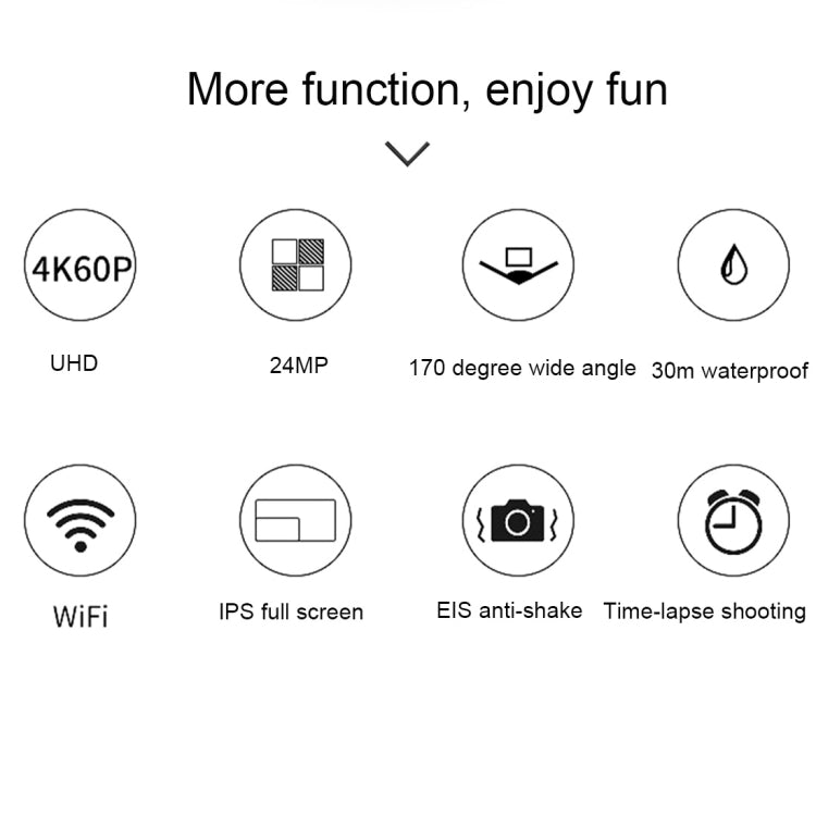 C1 Dual-Screen 2.0 inch + 1.3 inch Screen Anti-shake 4K WiFi Sport Action Camera Camcorder with Waterproof Housing Case,  Allwinner V316, 170 Degrees Wide Angle - HoMEdemic™ 