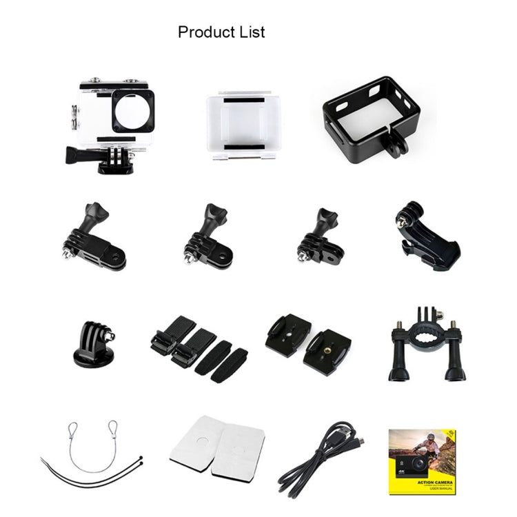 C1 Dual-Screen 2.0 inch + 1.3 inch Screen Anti-shake 4K WiFi Sport Action Camera Camcorder with Waterproof Housing Case,  Allwinner V316, 170 Degrees Wide Angle - HoMEdemic™ 
