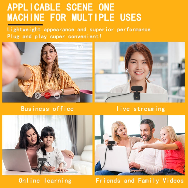 C10 2K HD Without Distortion 360 Degrees Rotate Three-speed Fill Light USB Free Drive Webcams, Built-in  Sound Clearer Microphone - HoMEdemic™ 