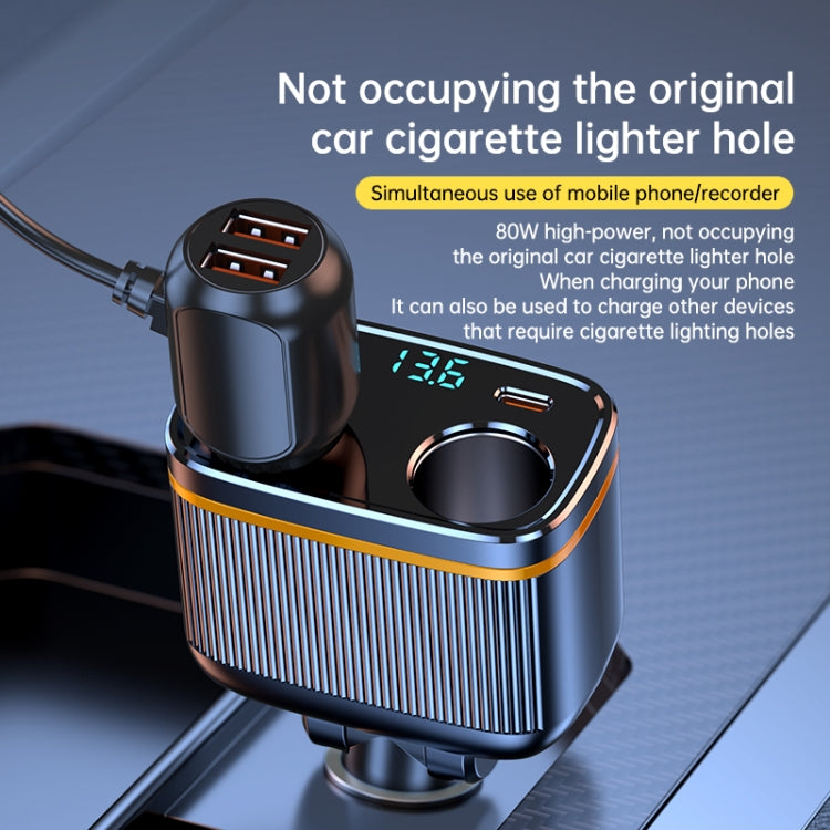 C27 6 in 1 PD45W Type-Cx2+USBx2 Car Cigarette Lighter Fast Charging Charger - HoMEdemic™ 
