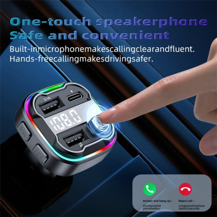 C3 Dual USB Car Charger Bluetooth Hands-free Call Adapter FM Transmitter Car MP3 Music Player - HoMEdemic™ 
