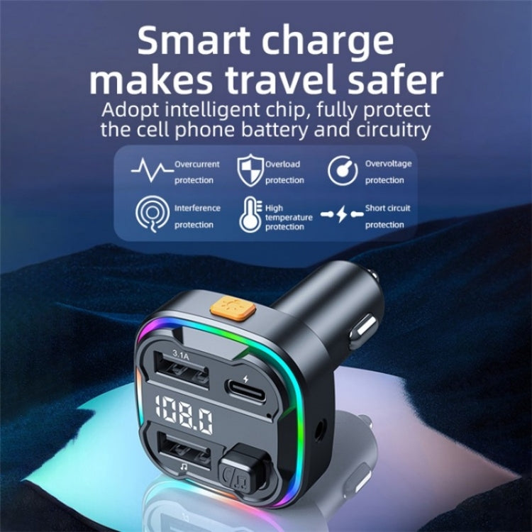 C3 Dual USB Car Charger Bluetooth Hands-free Call Adapter FM Transmitter Car MP3 Music Player - HoMEdemic™ 