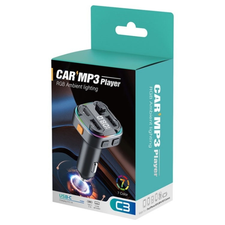 C3 Dual USB Car Charger Bluetooth Hands-free Call Adapter FM Transmitter Car MP3 Music Player - HoMEdemic™ 