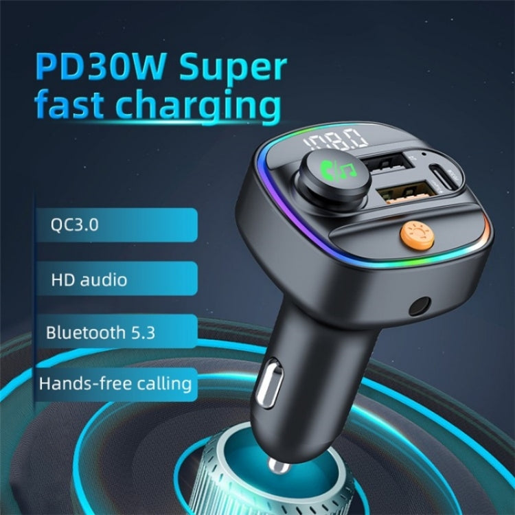 C4S Digital Display Car PD 30W+QC 3.0 Car Charger Audio MP3 Player FM Transmitter - HoMEdemic™ 