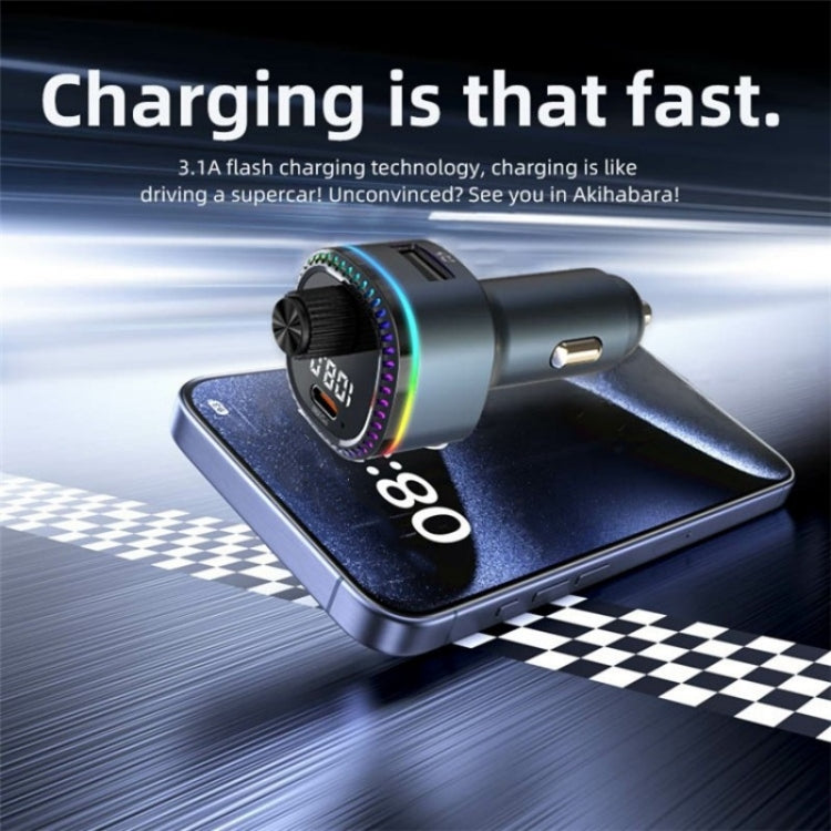 C58 Car MP3 Music Player Type-C + USB Car Charger Bluetooth Adapter FM Transmitter - HoMEdemic™ 