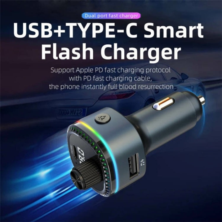 C58 Car MP3 Music Player Type-C + USB Car Charger Bluetooth Adapter FM Transmitter - HoMEdemic™ 