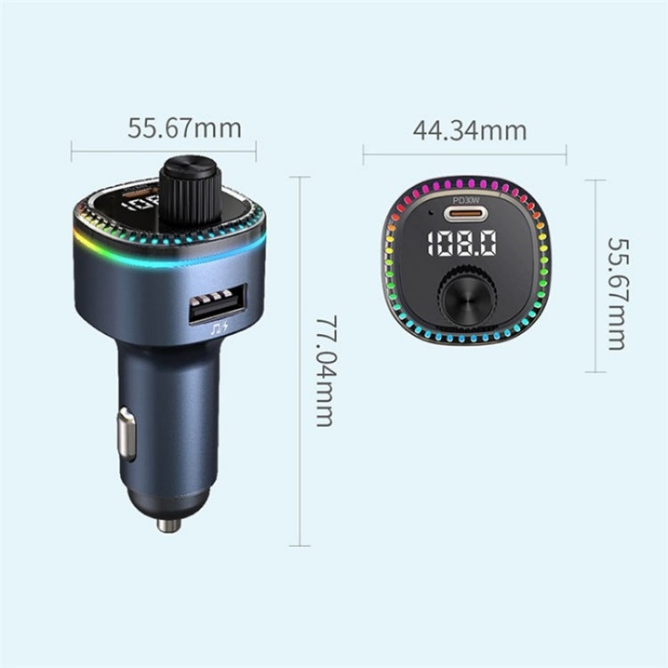 C58 Car MP3 Music Player Type-C + USB Car Charger Bluetooth Adapter FM Transmitter - HoMEdemic™ 