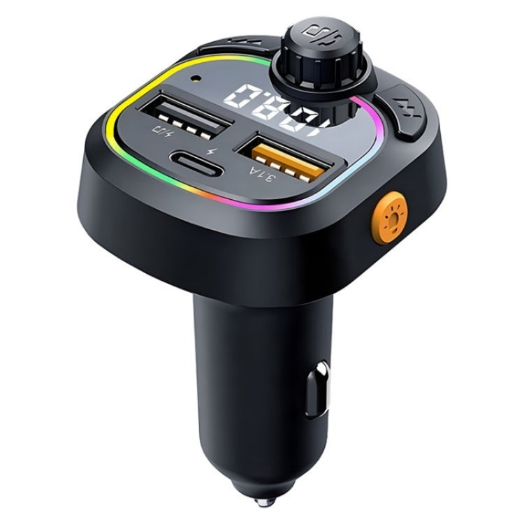 C6 Type-C+2 USB Fast Charger Audio MP3 Player Digital Display FM Car Bluetooth Transmitter - HoMEdemic™ 