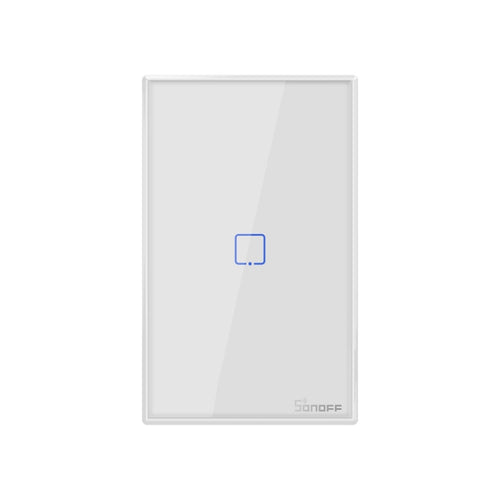 Sonoff T2 Touch 120mm Tempered Glass Panel Wall Switch Smart Home Light Touch Switch, Compatible with Alexa and Google Home, AC 100V-240V, US Plug, 120mm/ 1 US Plug - HoMEdemic™ 
