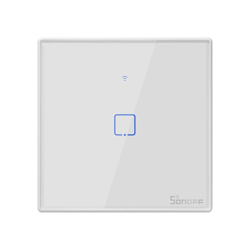 Sonoff T2 Touch 86mm Tempered Glass Panel Wall Switch Smart Home Light Touch Switch, Compatible with Alexa and Google Home, AC 100V-240V, EU Plug, 86mm/ 1 EUPlug - HoMEdemic™ 