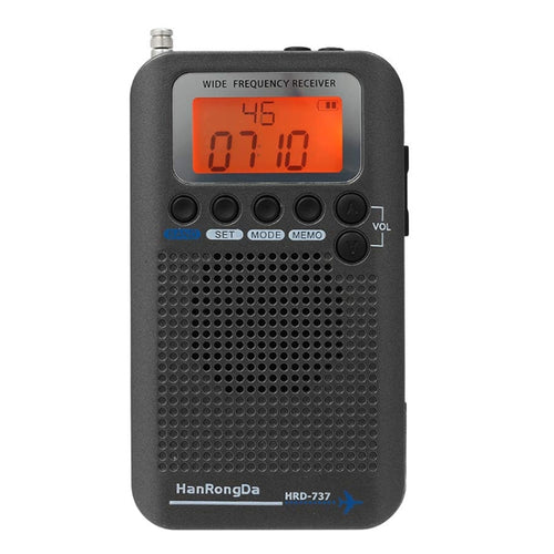 HRD-737 Portable Aircraft Band Radio Wide Frequency Receiver - HoMEdemic™ 