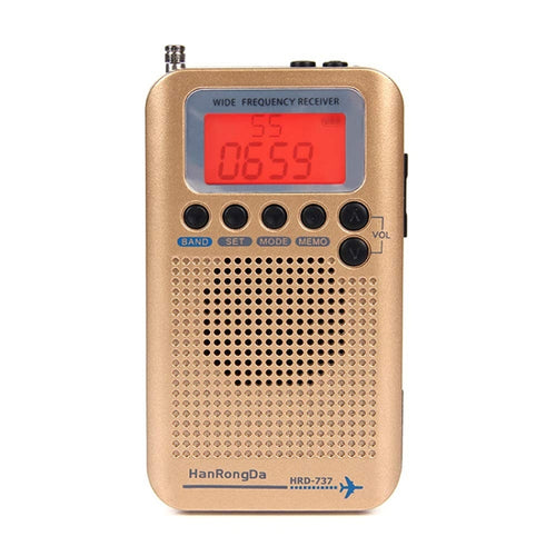 HRD-737 Portable Aircraft Band Radio Wide Frequency Receiver - HoMEdemic™ 