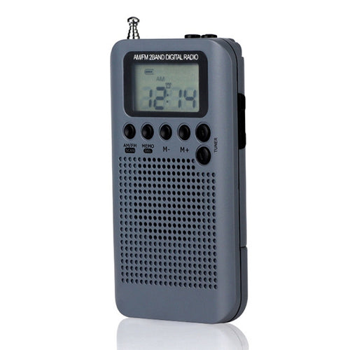 HRD-104 Mini Portable FM + AM Two Band Radio with Loudspeaker - HoMEdemic™ 