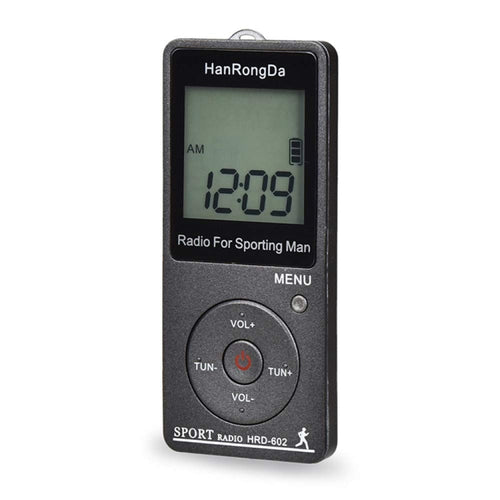 HRD-602 Digital Display FM AM Mini Sports Radio with Step Counting Function - HoMEdemic™ 