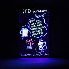 50x70cm Electronic Handwriting Fluorescent Board Glowing Advertising Blackboard, 50x70cm - HoMEdemic™ 