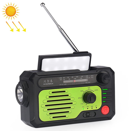 KK-228 Multifunctional Solar Power Hand Generator Radio Outdoor Emergency Disaster Prevention - HoMEdemic™ 