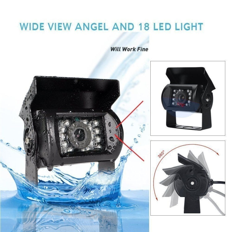 K0164 7 inch HD Car 18 IR Night Vision Rear View Backup Four Cameras Rearview Monitor, K0164 - HoMEdemic™ 