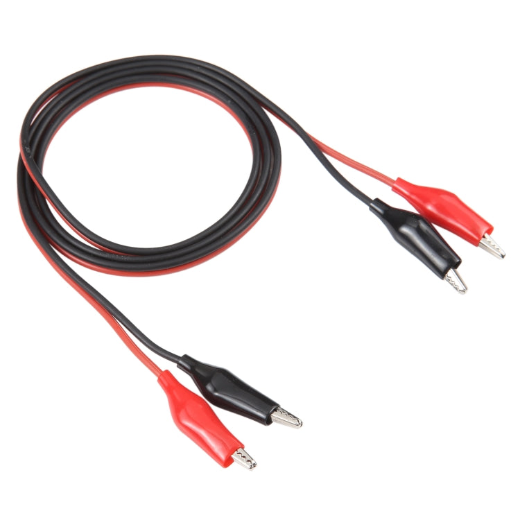 Dual Alligator Clip Test Lead Probe Cable, Length: 1m - HoMEdemic™ 